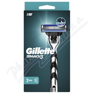Gillette Mach3 holicí strojek + náhradní břity 2 ks