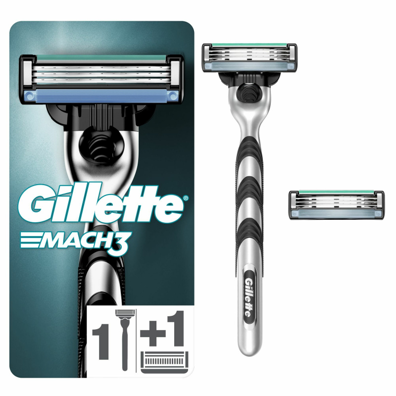 Gillette Mach3 holicí strojek + náhradní břity 2 ks