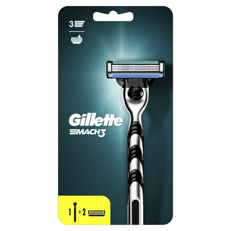 Gillette Mach3 holicí strojek + náhradní břity 2 ks