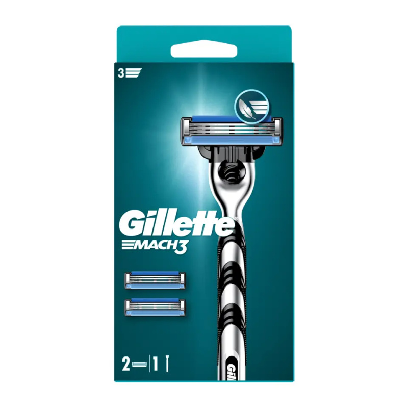 Gillette Mach3 holicí strojek + náhradní břity 2 ks