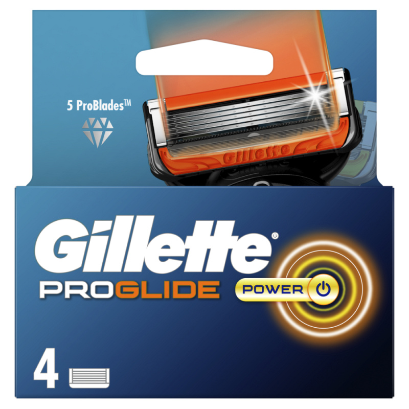 Gillette ProGlide Power náhradní břity 4 ks