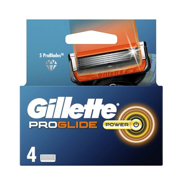 Gillette ProGlide Power náhradní břity 4 ks