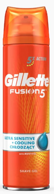 GILLETTE Fusion5 Hydratační pánský gel na holení 200 ml
