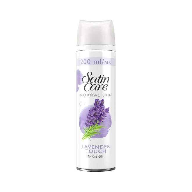 Gillette Satin Care Lavender Touch gel na holení pro ženy 200 ml