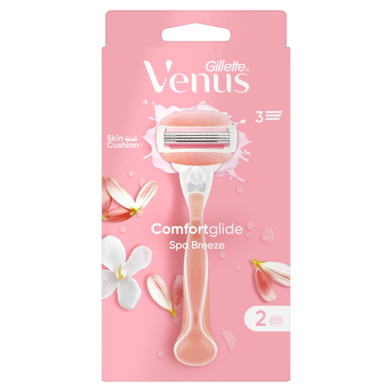 Gillette Venus ComfortGlide Spa Breeze holicí strojek + 2 náhradní hlavice 1 ks