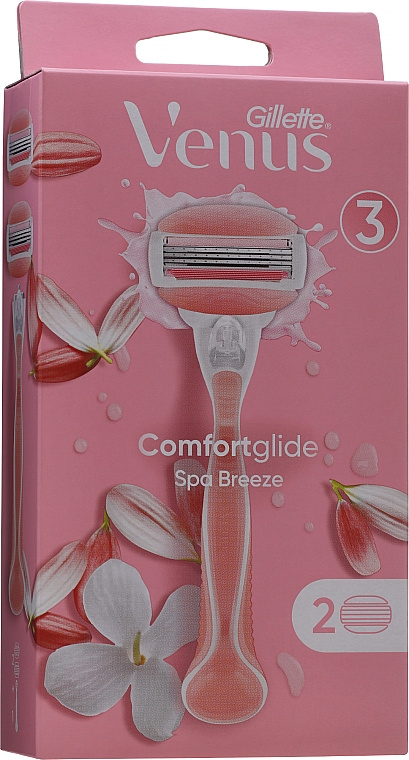 Gillette Venus ComfortGlide Spa Breeze holicí strojek + 2 náhradní hlavice 1 ks