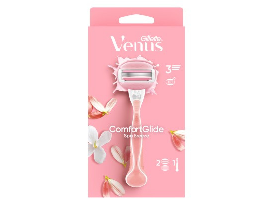 Gillette Venus ComfortGlide Spa Breeze holicí strojek + 2 náhradní hlavice 1 ks