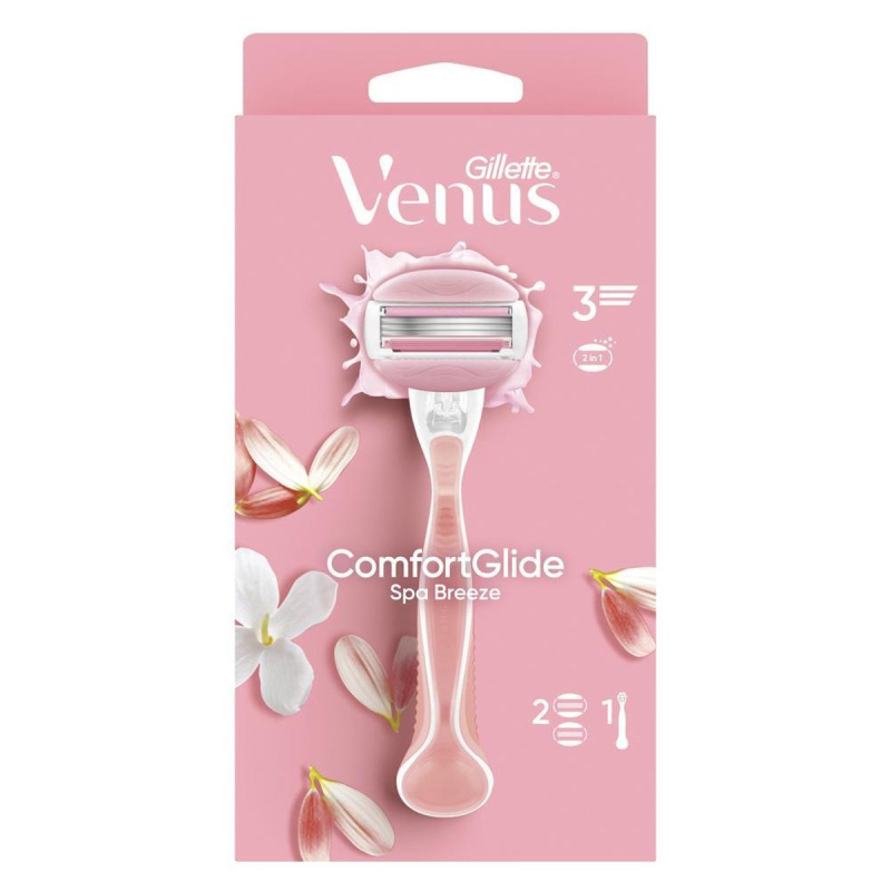 Gillette Venus ComfortGlide Spa Breeze holicí strojek + 2 náhradní hlavice 1 ks