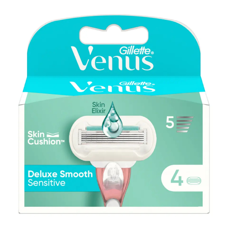 Gillette Venus Deluxe Smooth Sensitive náhradní břity 4 ks
