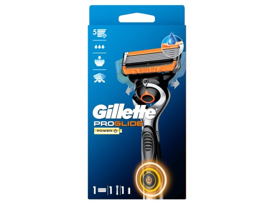 Gillette ProGlide Power bateriový holicí strojek + náhradní hlavice 1 ks