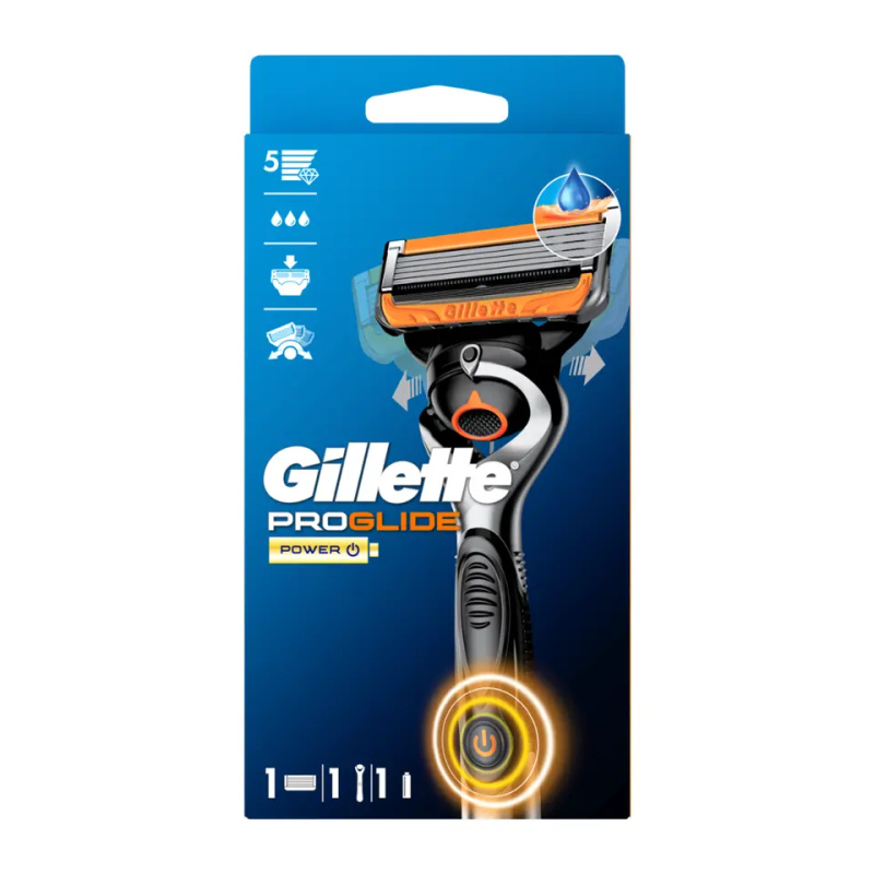 Gillette ProGlide Power bateriový holicí strojek + náhradní hlavice 1 ks
