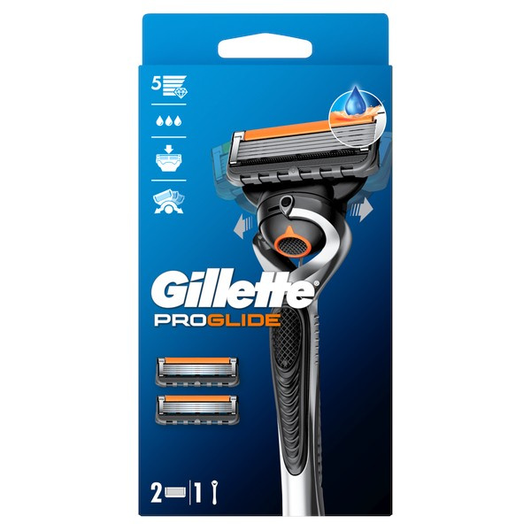 Gillette ProGlide holicí strojek + náhradní břity 2 ks