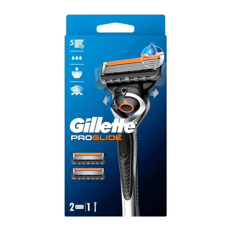 Gillette ProGlide holicí strojek + náhradní břity 2 ks