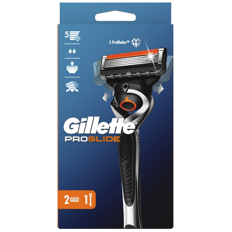 Gillette ProGlide Pánský holicí strojek + 2 holicí hlavice