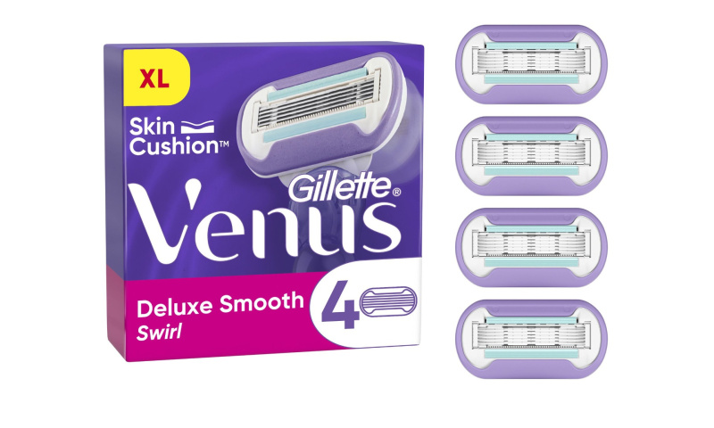 Gillette Venus Deluxe Smooth Swirl náhradní břity 4 ks