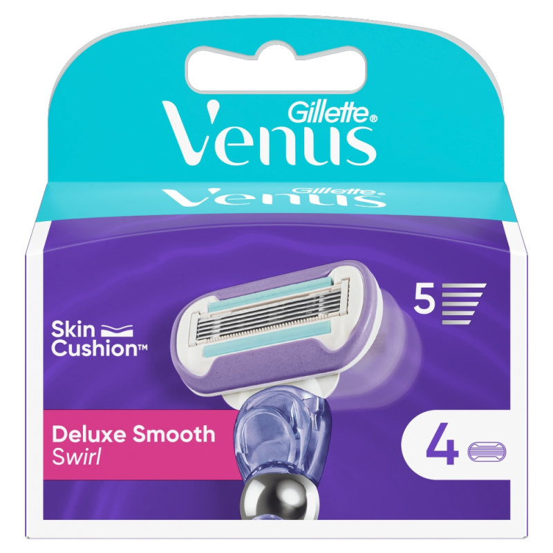 Gillette Venus Deluxe Smooth Swirl náhradní břity 4 ks