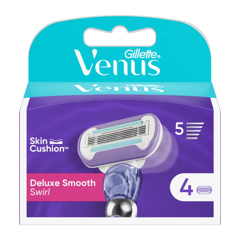 Gillette Venus Deluxe Smooth Swirl náhradní břity 4 ks