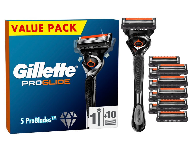 Gillette ProGlide holicí strojek + náhradní břity 10 ks