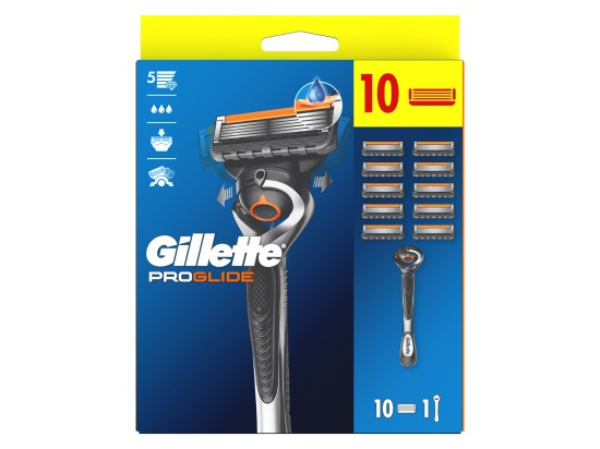 Gillette ProGlide holicí strojek + náhradní břity 10 ks