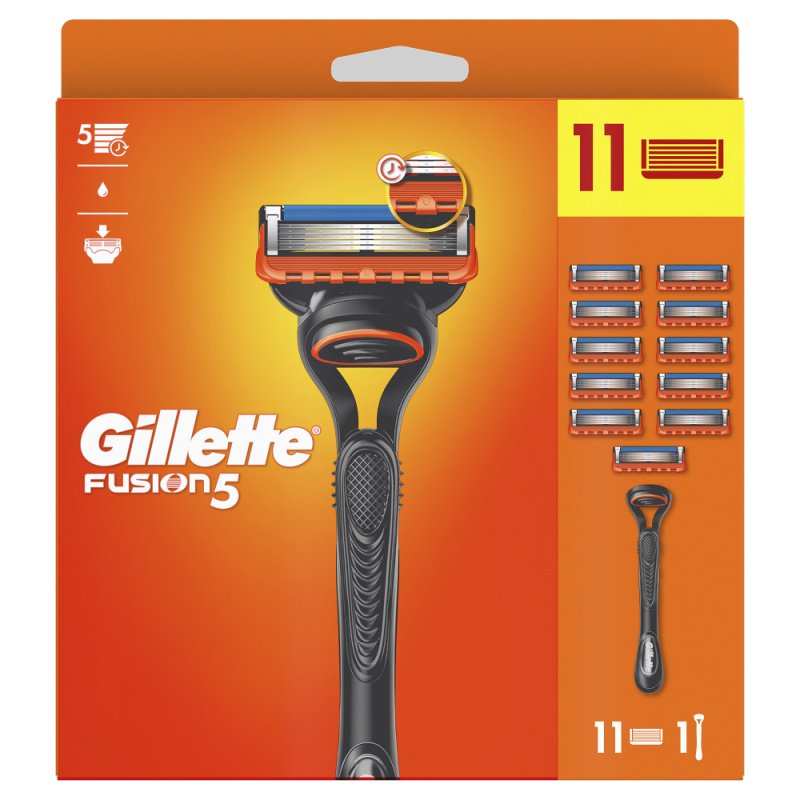 Gillette Fusion5 holicí strojek + náhradní břity 11 ks
