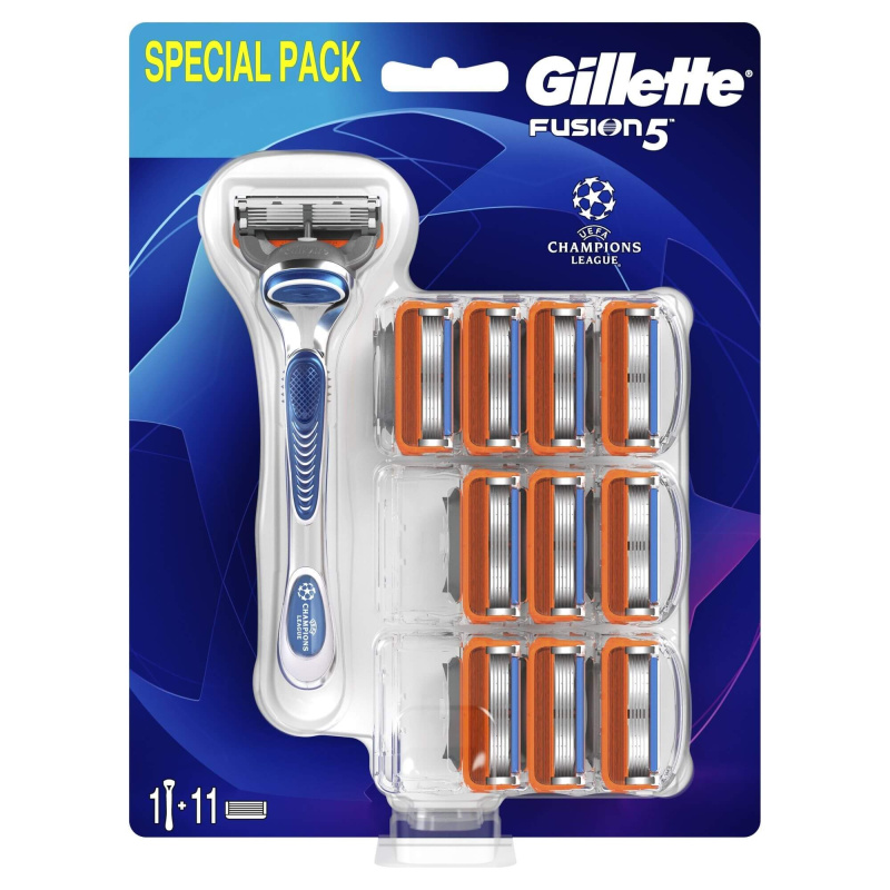 Gillette Fusion5 holicí strojek + náhradní břity 11 ks