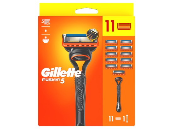 Gillette Fusion5 holicí strojek + náhradní břity 11 ks