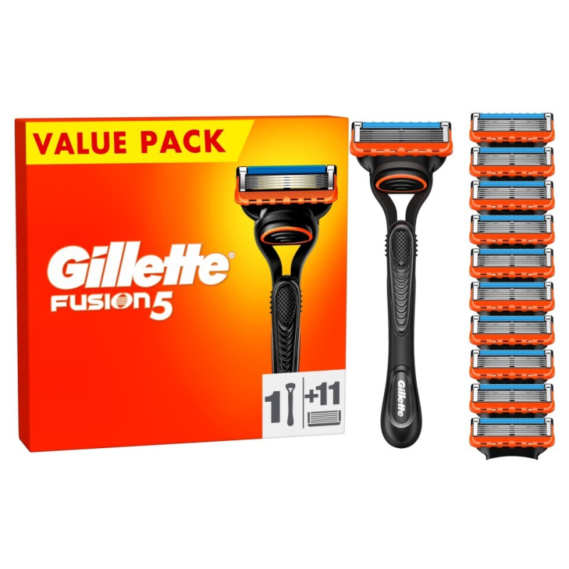 Gillette Fusion5 holicí strojek + náhradní břity 11 ks