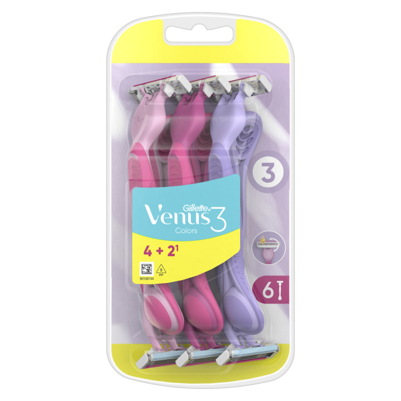 Gillette Venus 3 Plus jednorázová holítka 6 ks