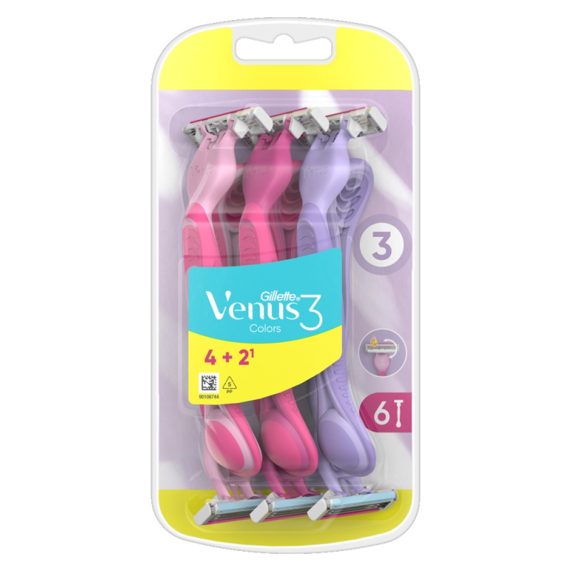 Gillette Venus 3 Plus jednorázová holítka 6 ks