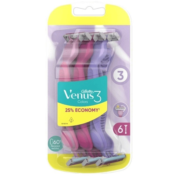 Gillette Venus 3 Plus jednorázová holítka 6 ks