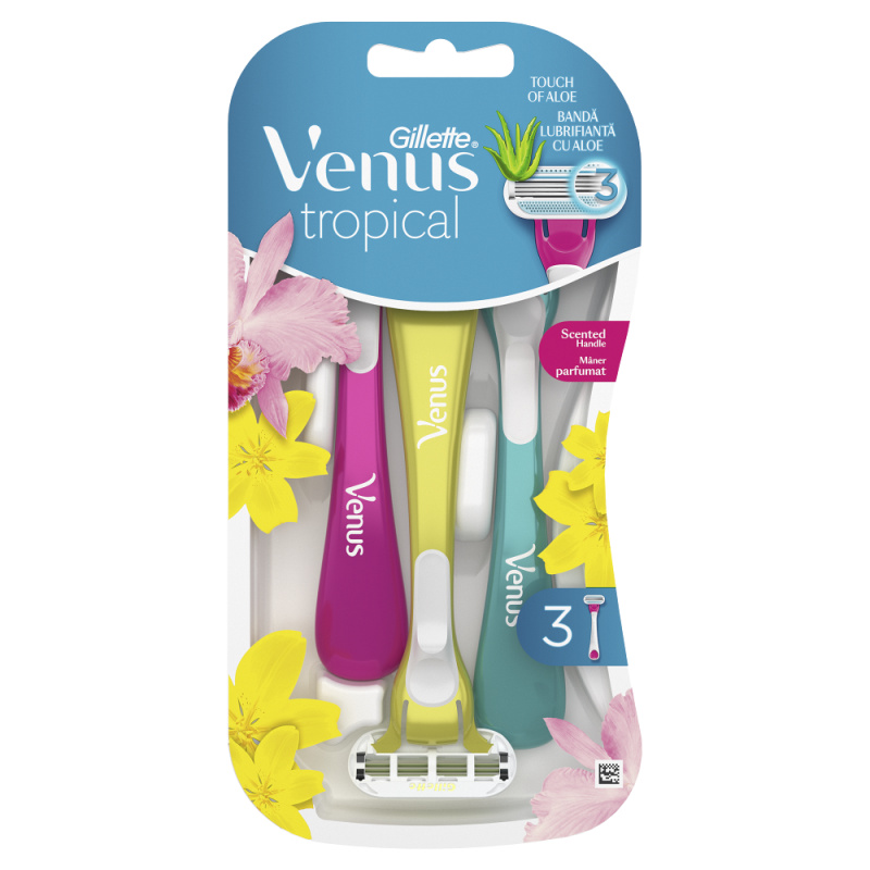 Gillette Venus Tropical jednorázové strojky 3 ks