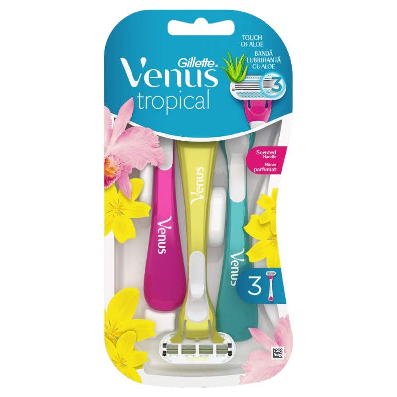Gillette Venus Tropical jednorázové strojky 3 ks