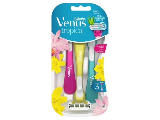 Gillette Venus Tropical jednorázové strojky 3 ks