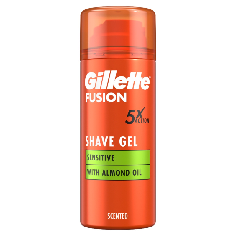 Gillette Fusion Shave Sensitive with Almond oil gel 75 ml