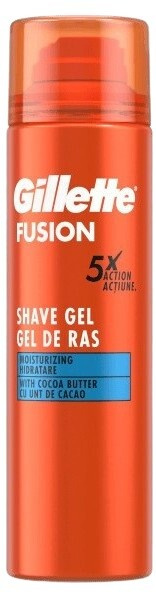Gillette Fusion5 Cocoa Butter gel na holení pro muže 200 ml