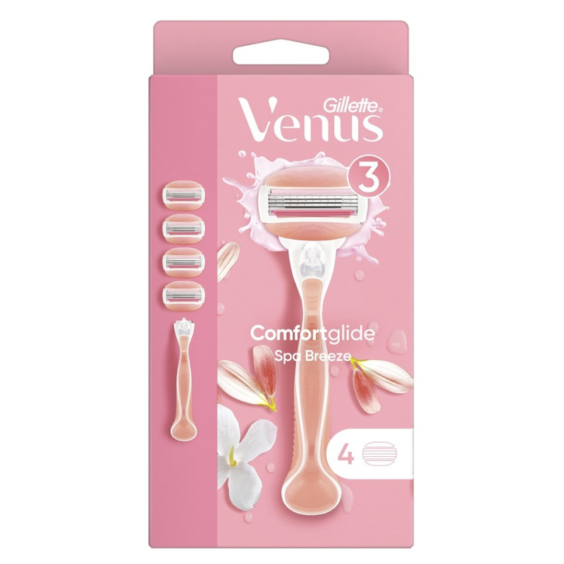 Gillette Venus ComfortGlide Spa Breeze dámské holítko + náhradní břity 4 ks