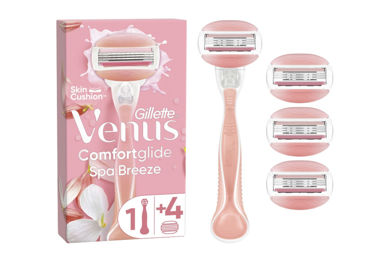 Gillette Venus ComfortGlide Spa Breeze dámské holítko + náhradní břity 4 ks