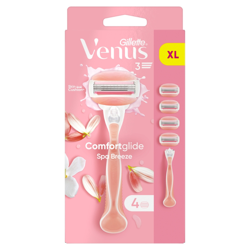 Gillette Venus ComfortGlide Spa Breeze dámské holítko + náhradní břity 4 ks