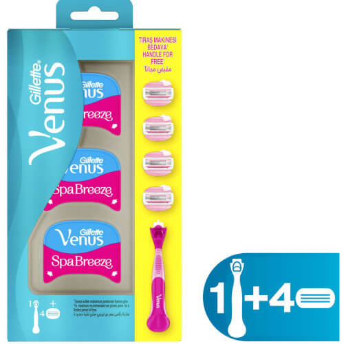 Gillette Venus ComfortGlide Spa Breeze dámské holítko + náhradní břity 4 ks