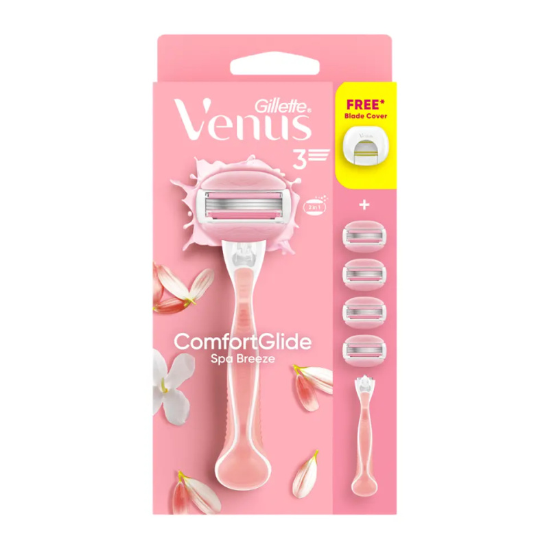 Gillette Venus ComfortGlide Spa Breeze dámské holítko + náhradní břity 4 ks