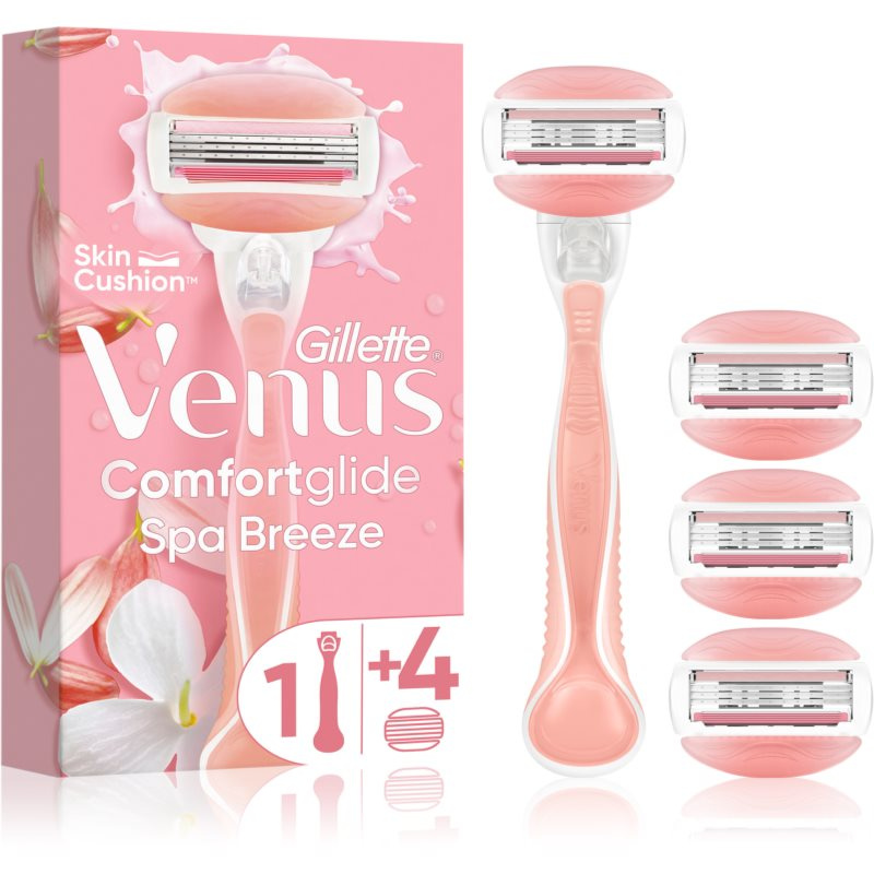 Gillette Venus ComfortGlide Spa Breeze dámské holítko + náhradní břity 4 ks