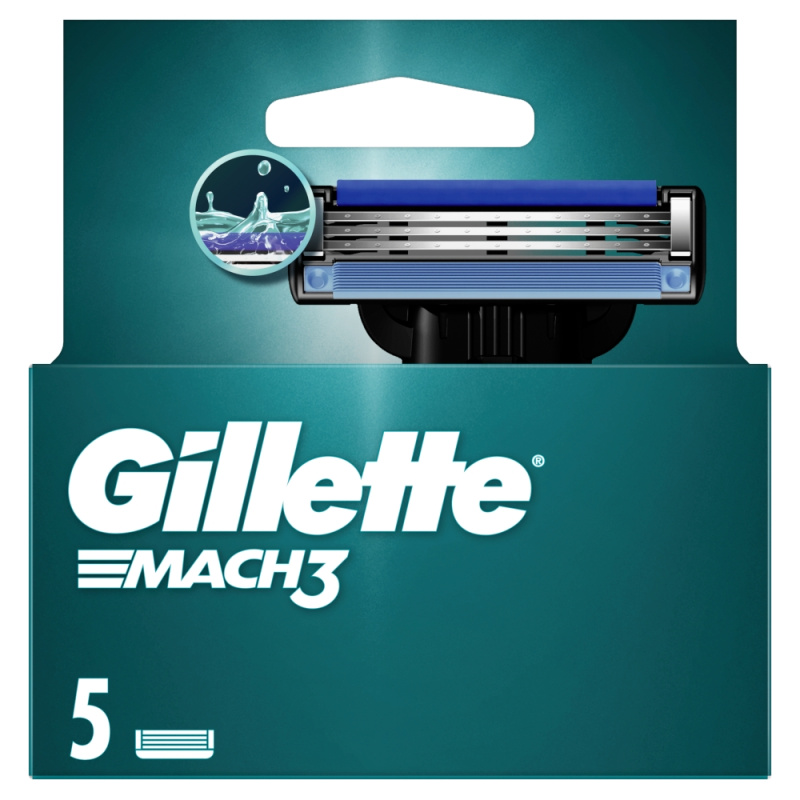 Gillette Mach3 náhradní břity 5 ks