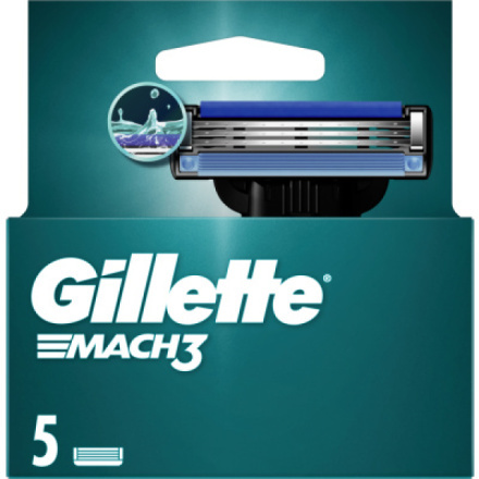Gillette Mach3 náhradní břity 5 ks