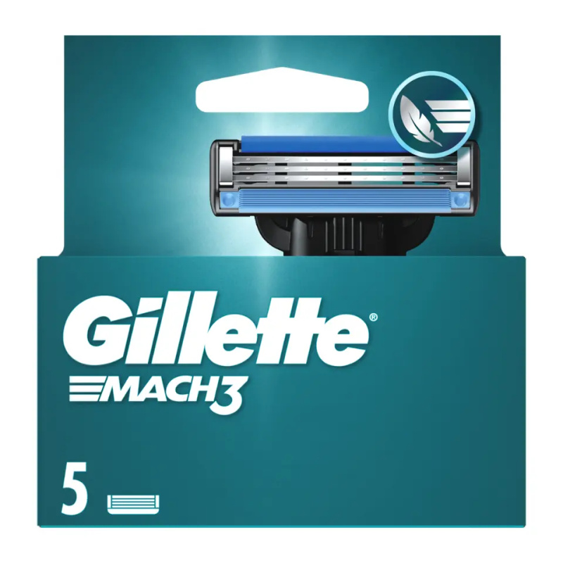 Gillette Mach3 náhradní břity 5 ks