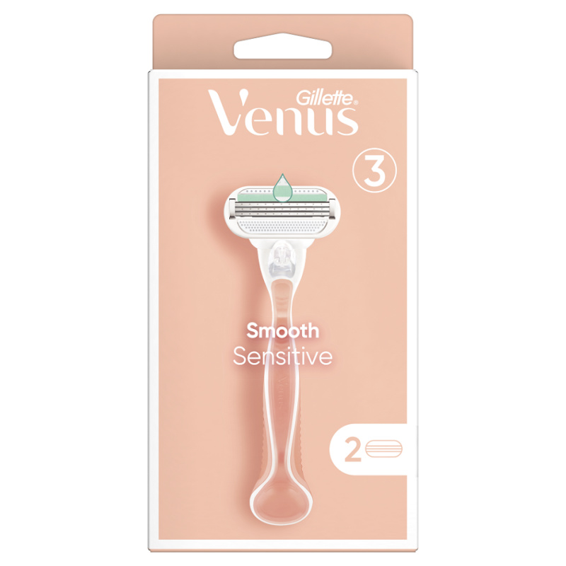 Gillette Venus Sensitive Smooth holicí strojek + 2 náhradní hlavice