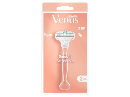 Gillette Venus Sensitive Smooth holicí strojek + 2 náhradní hlavice