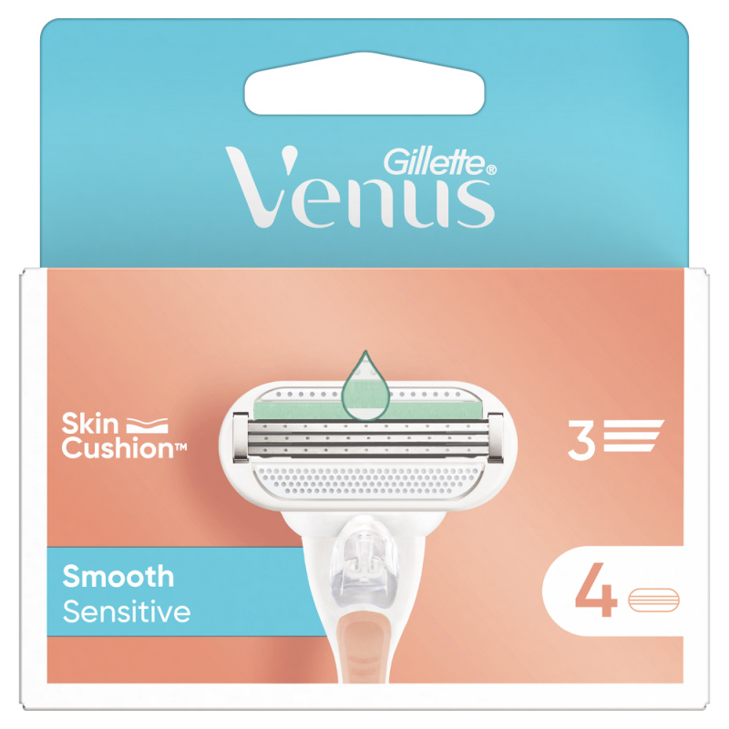 Gillette Venus Sensitive Smooth náhradní hlavice 4 ks