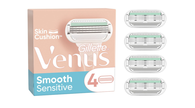Gillette Venus Sensitive Smooth náhradní hlavice 4 ks