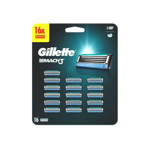 Gillette Mach3 náhradní břity 16 ks