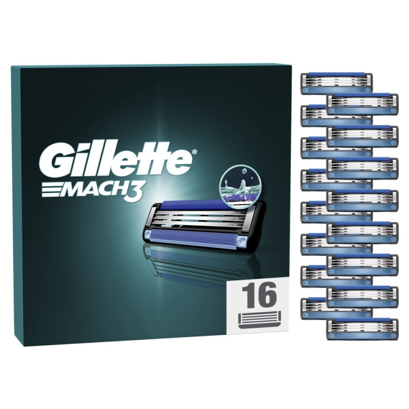 Gillette Mach3 náhradní břity 16 ks